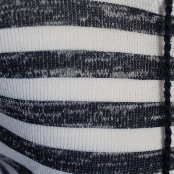 New Direction Navy/White Striped Top 3/4 Sleeves Sz Large - Picture 3 of 9